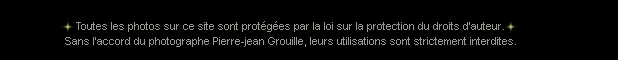 Toutes les photos de ce site sont protges par la loi sur la protection du droit d'auter, leur utilisation sans l'acccord de Pierre-jean G. est strictement interdite